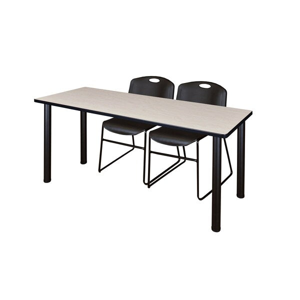 Rectangle Tables > Training Tables > Kee Table & Chair Sets, 66 X 24 X 29, Maple