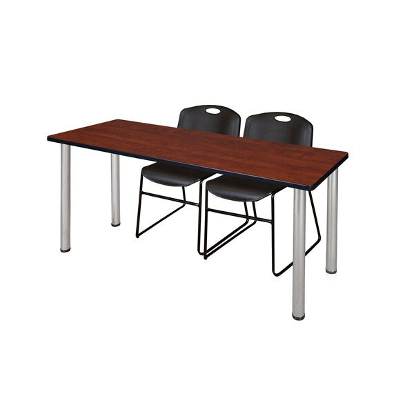 Rectangle Tables > Training Tables > Kee Table & Chair Sets, 72 X 24 X 29, Cherry