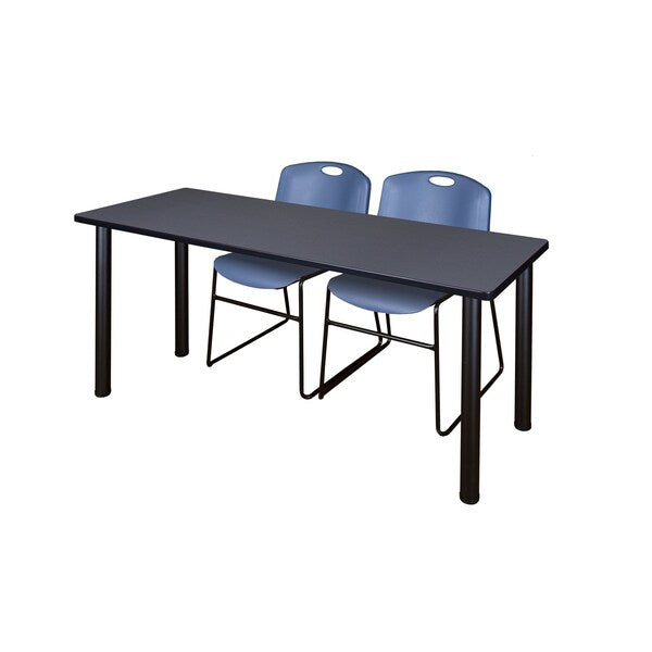 Rectangle Tables > Training Tables > Kee Table & Chair Sets, 72 X 24 X 29, Grey