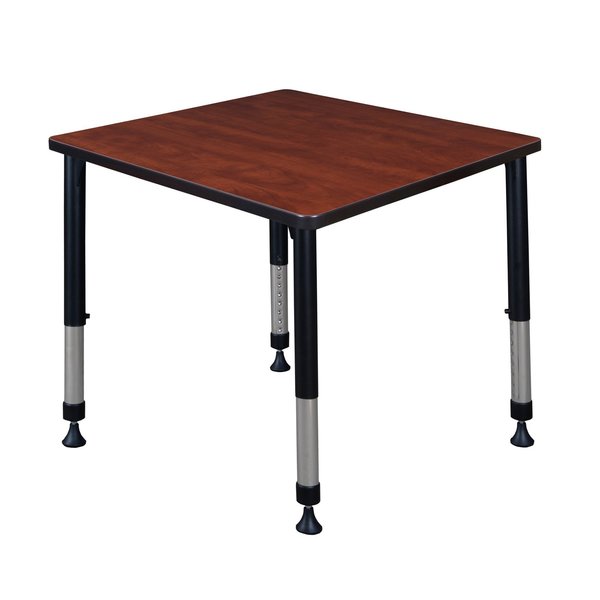 Square Tables > Height Adjustable > Square Classroom Tables, 30 X 30 X 23-34, Wood|Metal Top