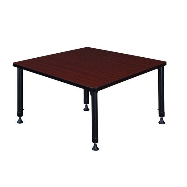 Square Tables > Height Adjustable > Square Classroom Tables, 36 X 36 X 23-34, Wood|Metal Top