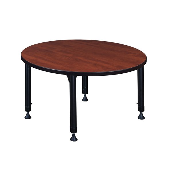 Tables > Height Adjustable > Round Classroom Tables, 36 X 36 X 23-34, Wood|Metal Top