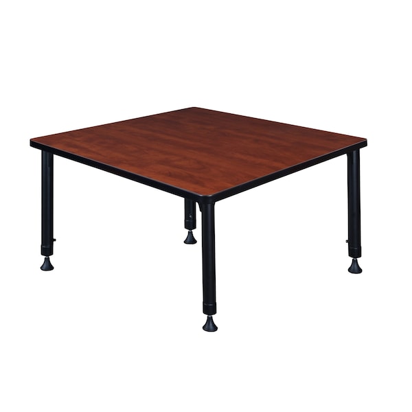 Square Tables > Height Adjustable > Square Classroom Tables, 42 X 42 X 23-34, Wood|Metal Top