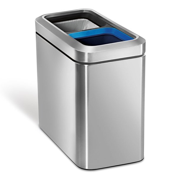 20 L Trash Can, Brushed, Stainless Steel