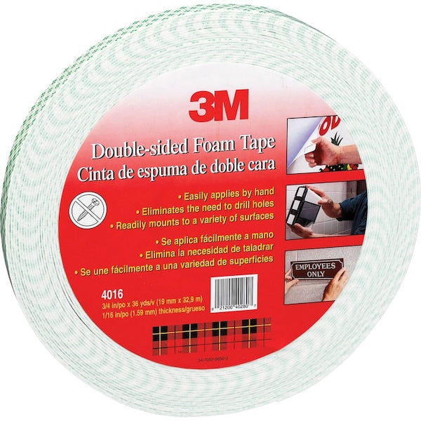 3M 4016 Double Coated Foam Tape 0.75