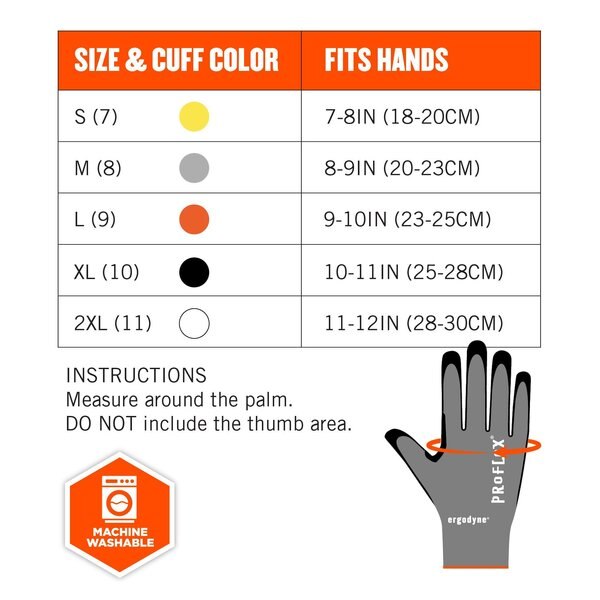 ANSI A7 Nitrile Coated CR Gloves, Gray, Size L