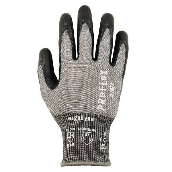 ANSI A7 Nitrile Coated CR Gloves, Gray, Size XL
