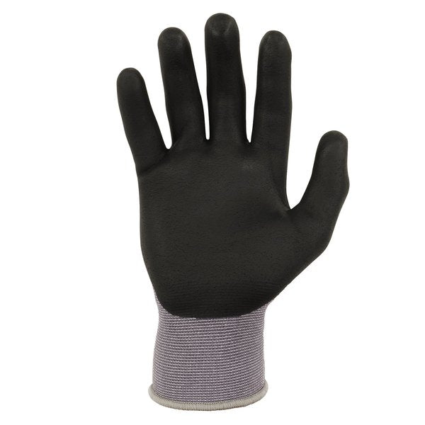 Nitrile-Coated Gloves Microfoam Palm, Gray, Size M