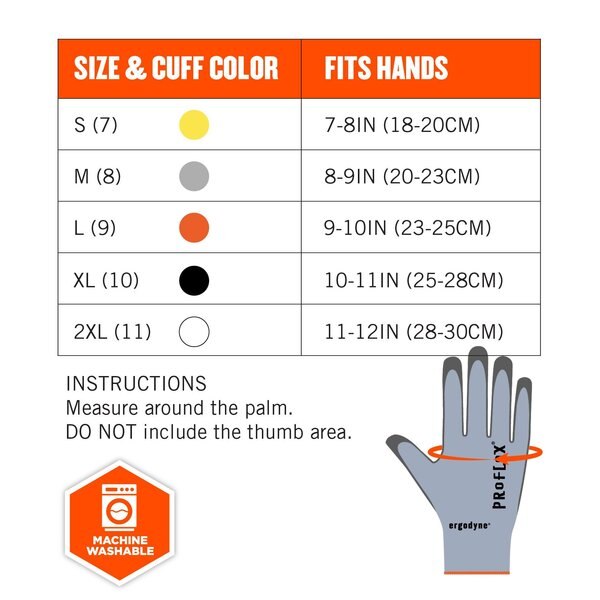 ANSI A2 PU Coated CR Gloves, Blue, Size XXL