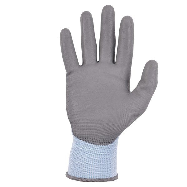 ANSI A2 PU Coated CR Gloves, Blue, Size XXL