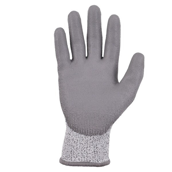 ANSI A3 PU Coated CR Gloves, Gray, Size S