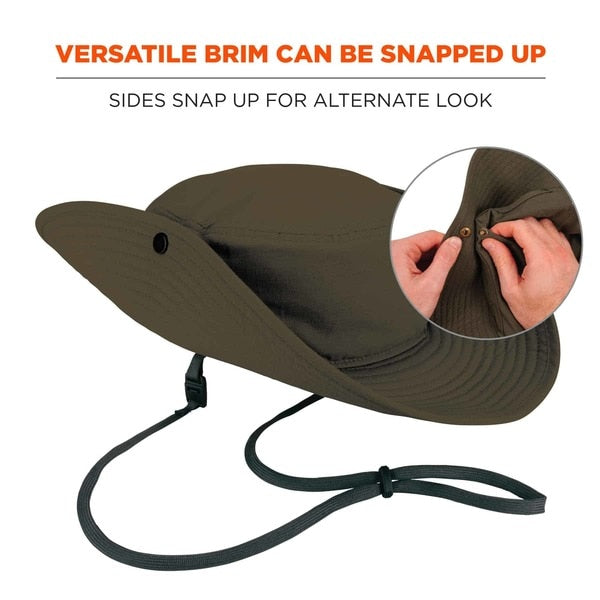 Olive Lightweight Ranger Hat with Mesh Paneling, L/XL