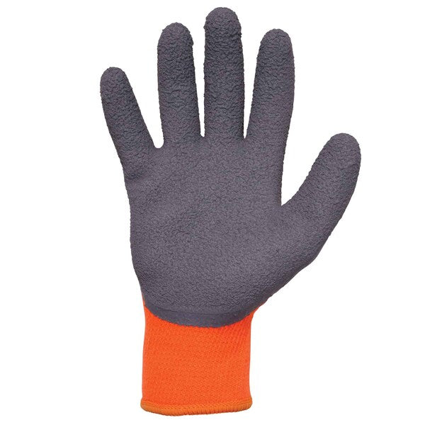 Orange Coated Lightweight Winter Work Gloves, XL, PR