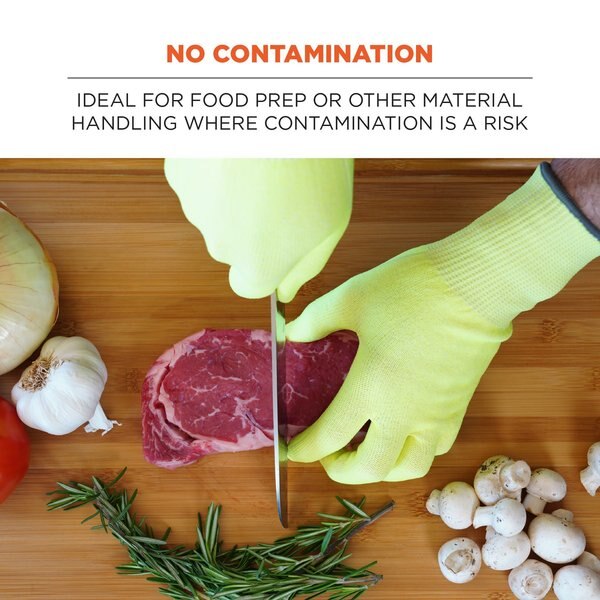 L Lime Cut Resistant Food Grade Gloves PR