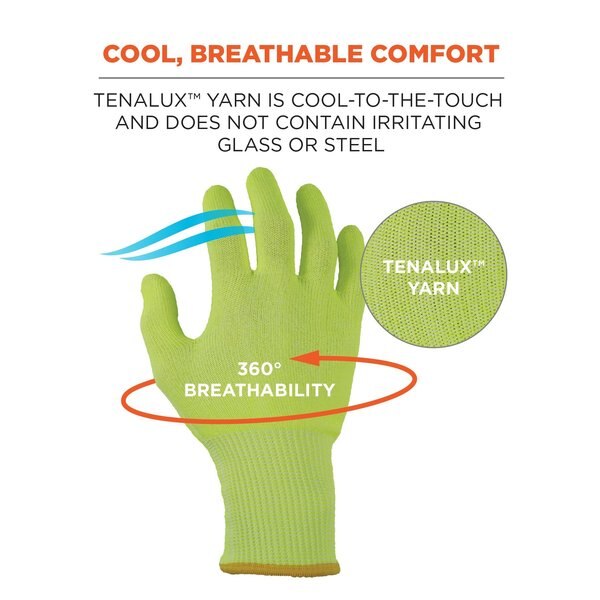 L Lime Cut Resistant Food Grade Gloves PR