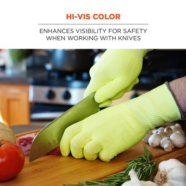 L Lime Cut Resistant Food Grade Gloves PR