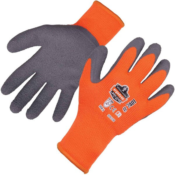 Orange Coated Lightweight Winter Work Gloves, XL, PR