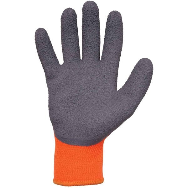 Orange Coated Lightweight Winter Work Gloves, L, PR