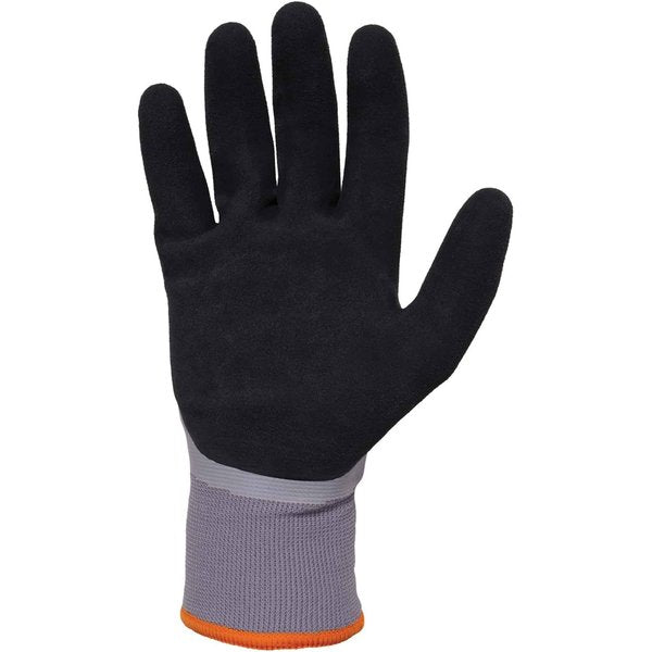 Gray Coated Waterproof Winter Work Gloves, M, PR