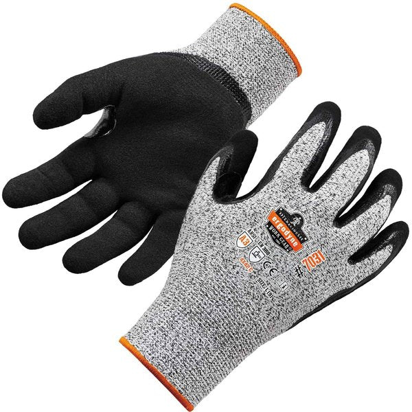 Gray 2XL Nitrile-Coated Cut-Resistant Gloves A3 Level