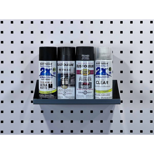 12 In. W x 6 In. D Silver Epoxy Coated Steel Shelf for LocBoard