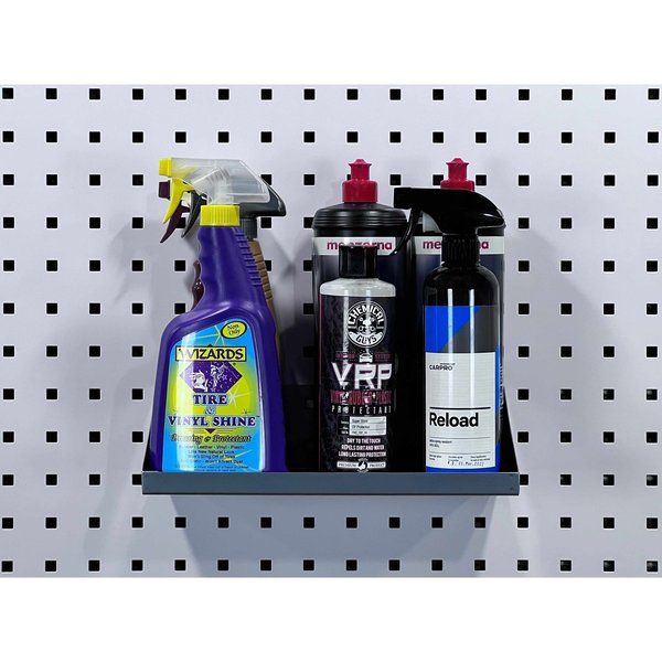 12 In. W x 6 In. D Silver Epoxy Coated Steel Shelf for LocBoard