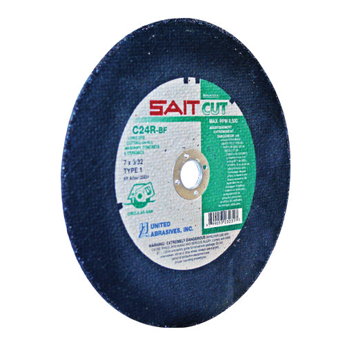 SAIT, 8" 24 Grit Silicon Carbide Cutoff Wheel3/32" Thick, 7/8" Arbor,