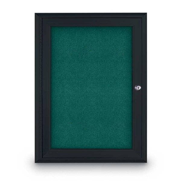 Sliding Door Indoor Enclosed Corkboard, 9