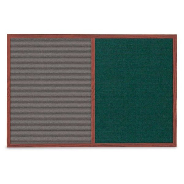 Slim Style Indoor Enclosed Corkboard, 36