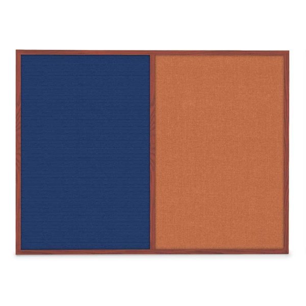 Sliding Door Indoor Enclosed Corkboard, 3, UV9000ACS-BRONZE-KEYLIME
