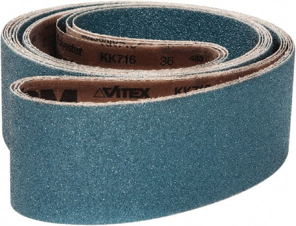 VSM, Abrasive Belt, 6" Wide X 48" Oal, 80 Grit, Zirconia Alumina