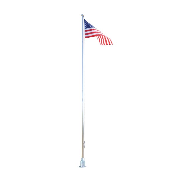 Stainless Steel Flagpole, 25 ft. Height