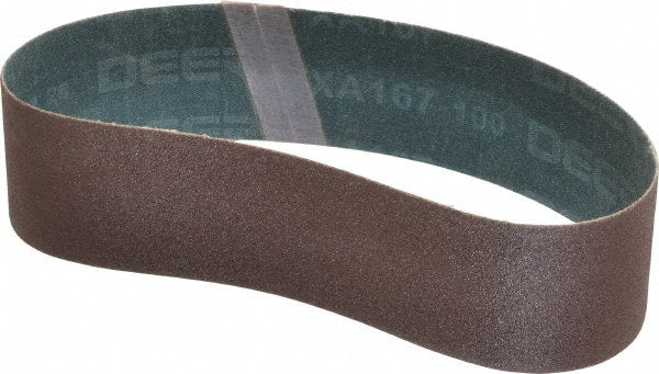 USA, Abrasive Belt, 2" Wide X 18-15/16" Oal, 100 Grit, Aluminum Oxide