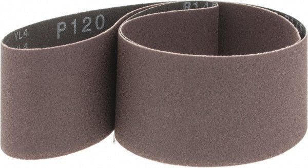 USA, Abrasive Belt, 2" Wide X 42" Oal, 120 Grit, Aluminum Oxide