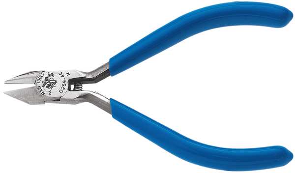 4 1/4 in Precision Diagonal Cutting Plier Flush Cut Pointed Nose Uninsulated