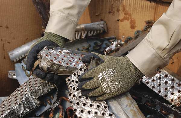 Cut Resistant Gloves, A4 Cut Level, Natural Rubber Latex, Xl, 1 PR