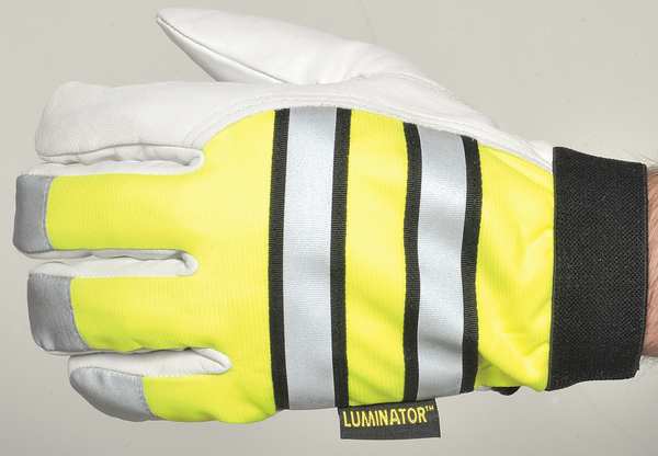 Hi-Vis Cold Protection Mechanics Gloves, Thermosock Lining, M