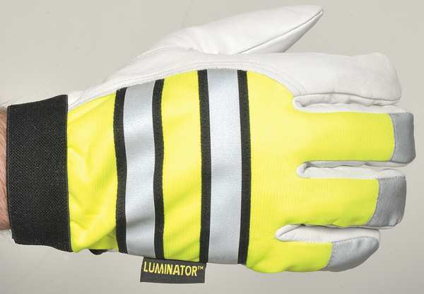 Hi-Vis Cold Protection Mechanics Gloves, Thermosock Lining, M