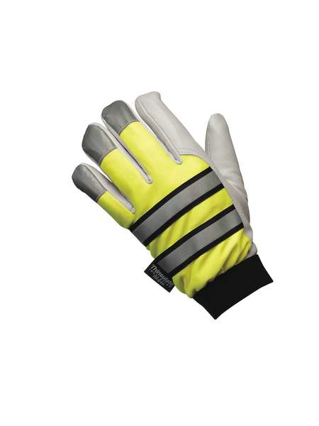 Hi-Vis Cold Protection Mechanics Gloves, Thermosock Lining, S