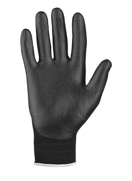 Bi-Polymer Coated Gloves, Palm Coverage, Black, M, PR