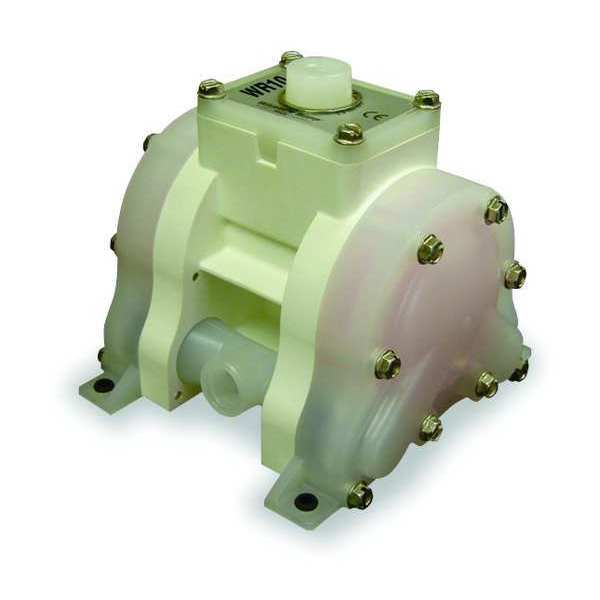 Double Diaphragm Pump, Kynar(R), Air Operated, PTFE, 6.8 GPM