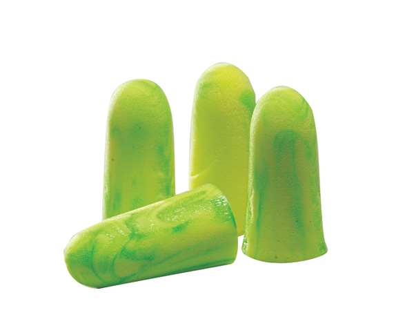 Disposable Uncorded Ear Plugs, Bullet Shape, 33 dB, 200 Pairs