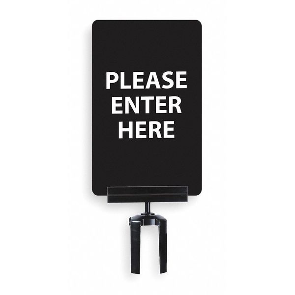 Acrylic Sign for Tensabarrier Post