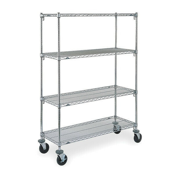 Adjustable Shelf Wire Cart, 18 In. W