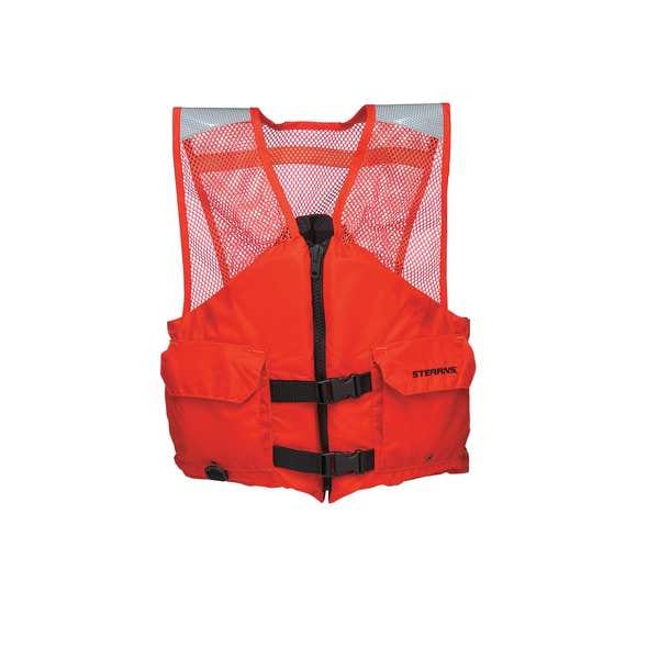 Flotation Vest, Orange, Nylon, M