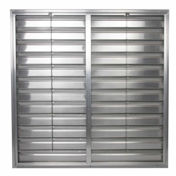 48 in Backdraft Damper / Wall Shutter, Front Flange