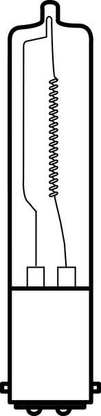 Halogen Light Bulb, T4,250W