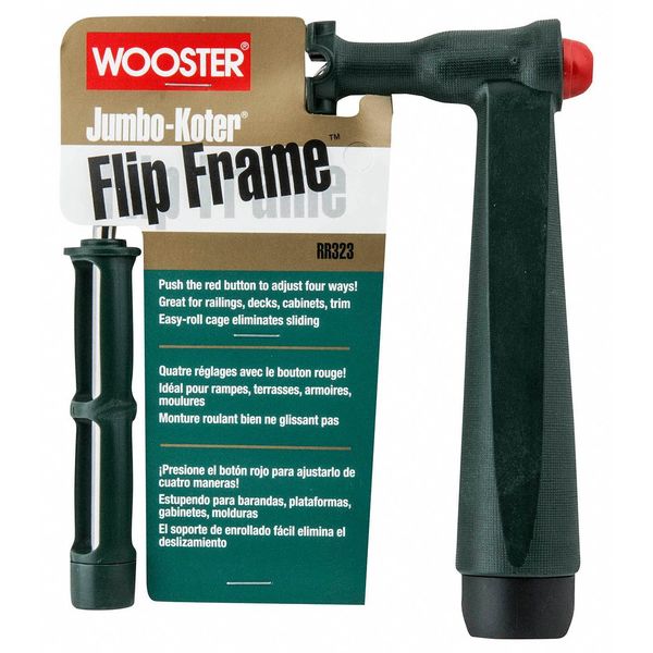 Mini Paint Roller Frame, Cage, Plastic Handle, 4-1/2