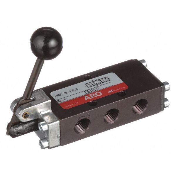 Manual Air Control Valve, 4-Way, 1/4in NPT