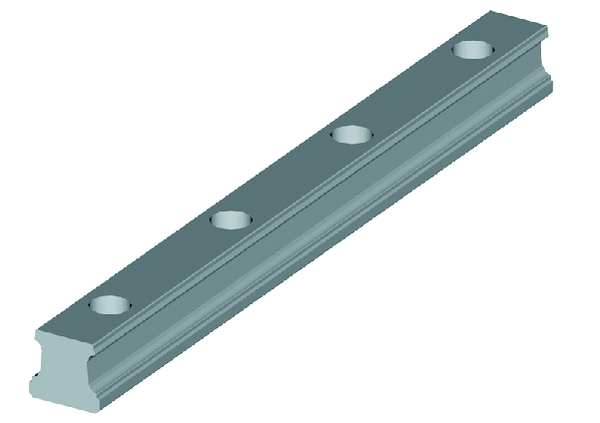 Roller Rail, 1000mm L, 25 mm W, 24.50 mm H